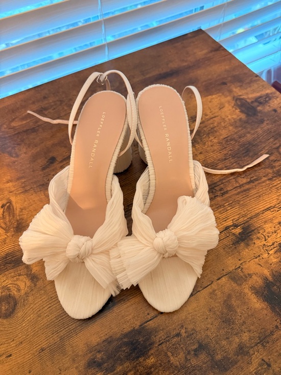 Loeffler Randall Shoes - Loeffler Randall Camellia Pleated Bow Heels, Size 9